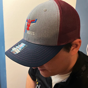 USA Darts Richardson 112 Snapback Trucker Hat - Navy, Burgundy, Gray