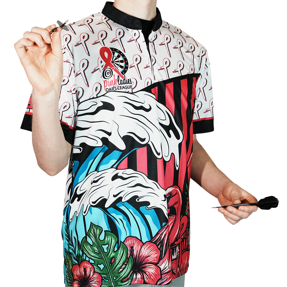 Pink Ladies Dart League Flamingo Jersey