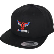 USA Darts Yupoong 6089 Snapback Hat - Black