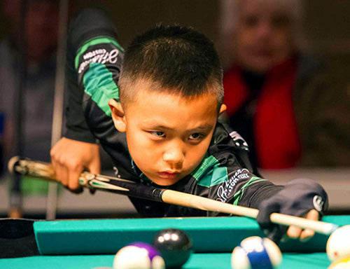 billiards pool player wearing magic wear custom jersey