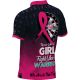 Pink Ladies Dart League Throw Like A Girl Fight Like a Warrior Jersey