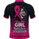 Pink Ladies Dart League Throw Like A Girl Fight Like a Warrior Jersey