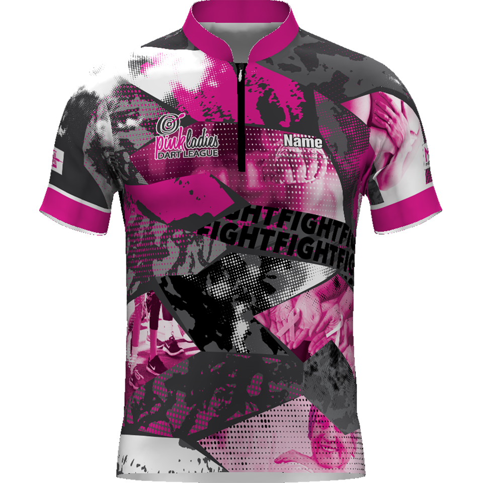 Magic Wear: Pink Ladies Dart League Fight Hope Cure Jersey