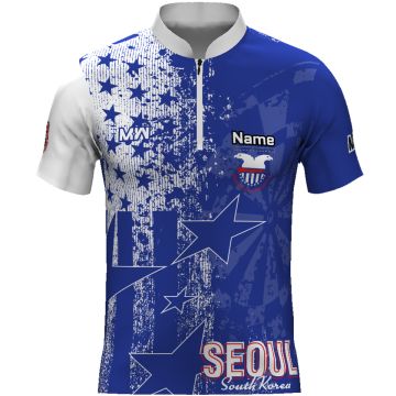 Team USA WDF World Cup of Darts 2025 Jersey - Blue/White