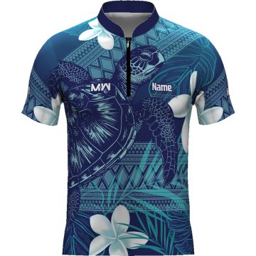 Tribal Turtle Blue Jersey